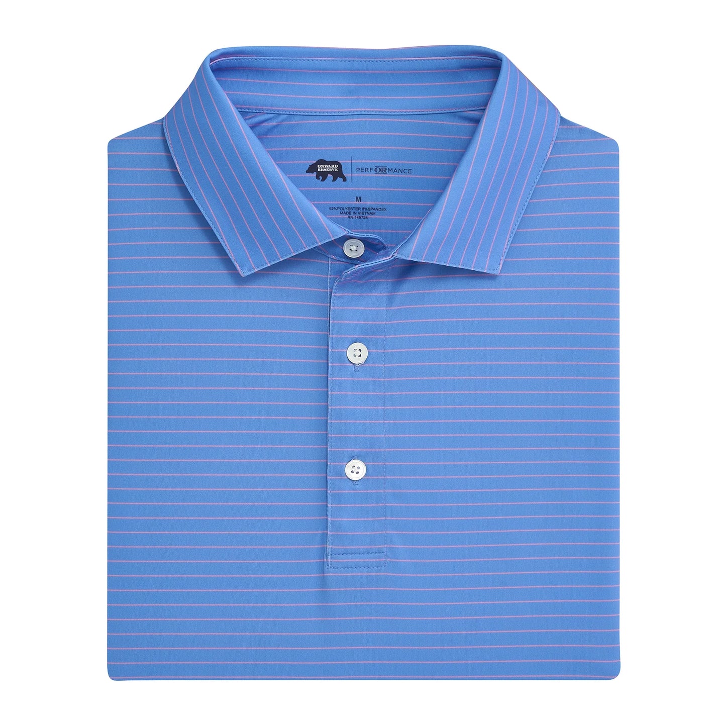Onward Reserve Atlantic Stripe Performance Polo