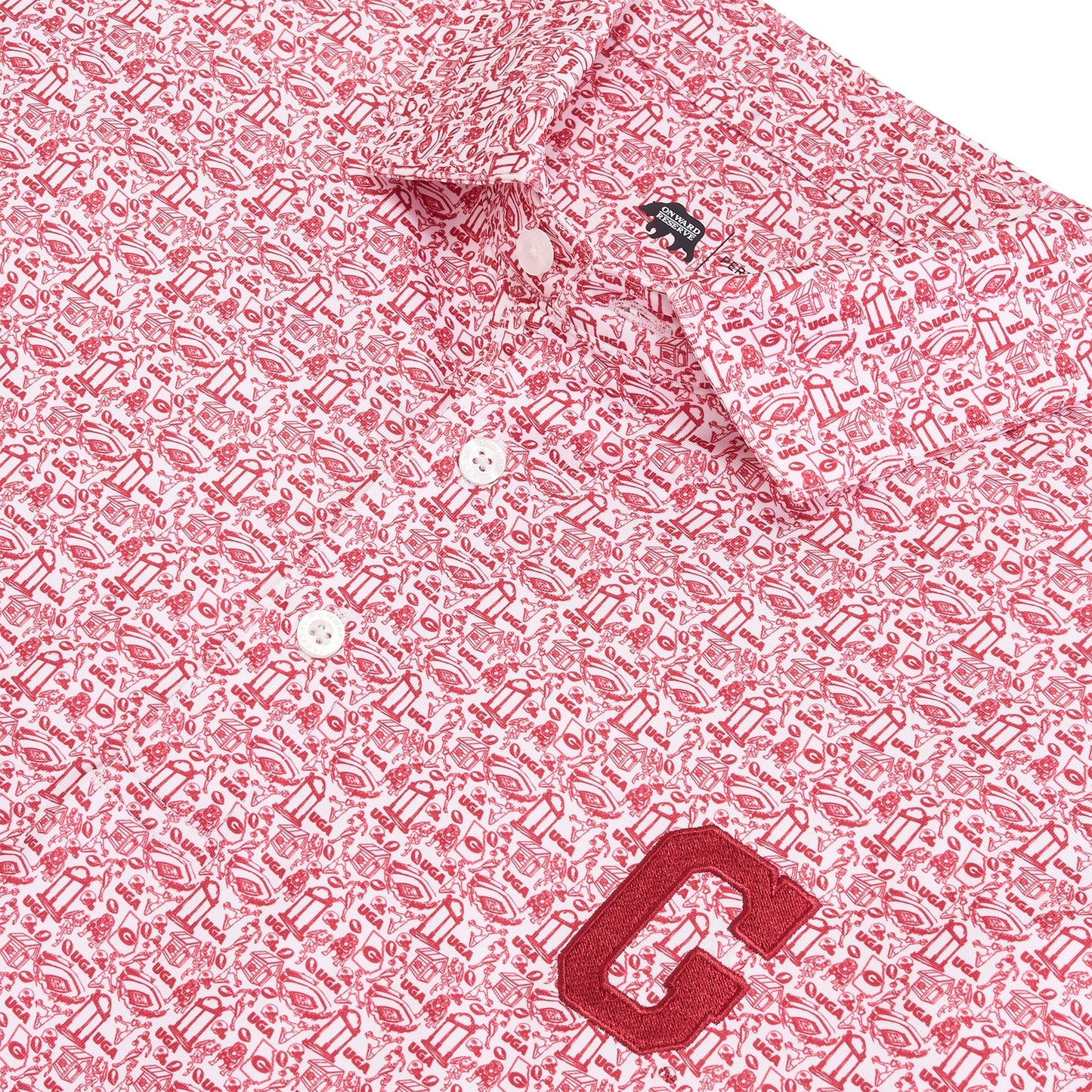 Onward Reserve Georgia Icons Printed Performance Polo
