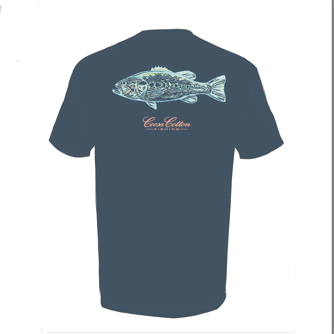 Coosa Cotton Abstract Bass Tee