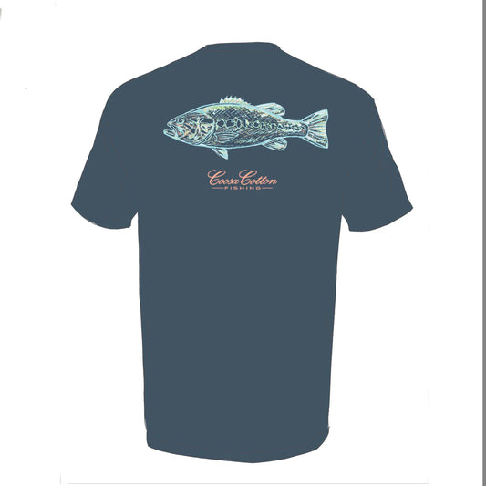Coosa Cotton Abstract Bass Tee