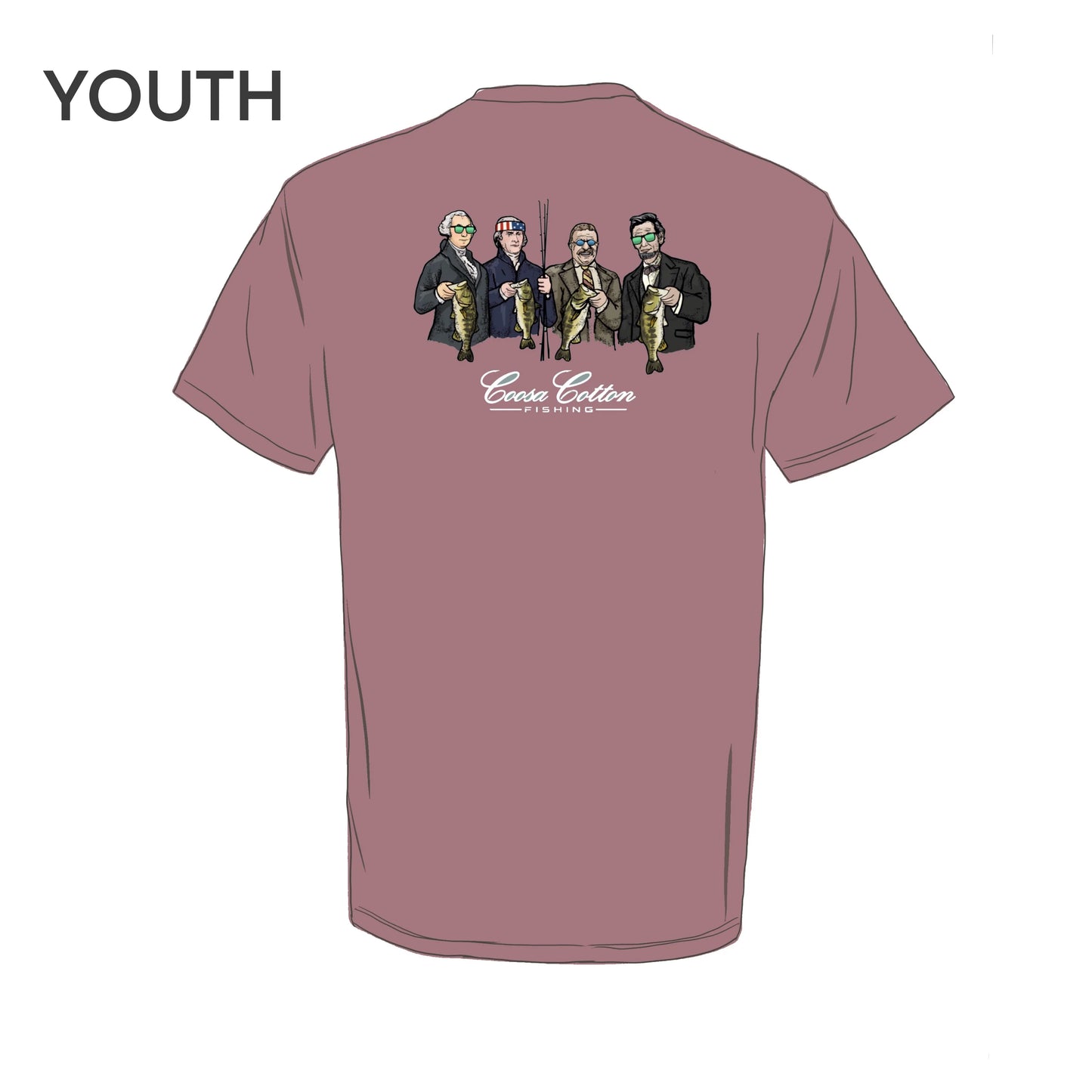 Coosa Cotton Mt Rushmore Youth Tee