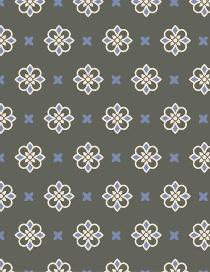 Criquet Performance Sport Players Shirt Medallion Print-Olive