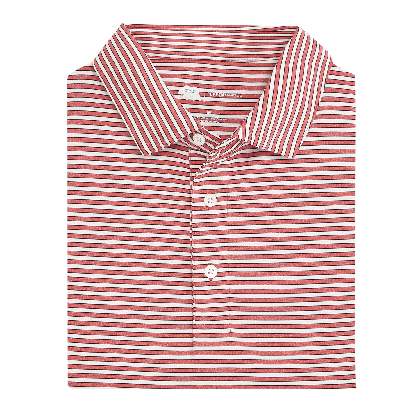 Onward Reserve Mulligan Stripe Performance Polo