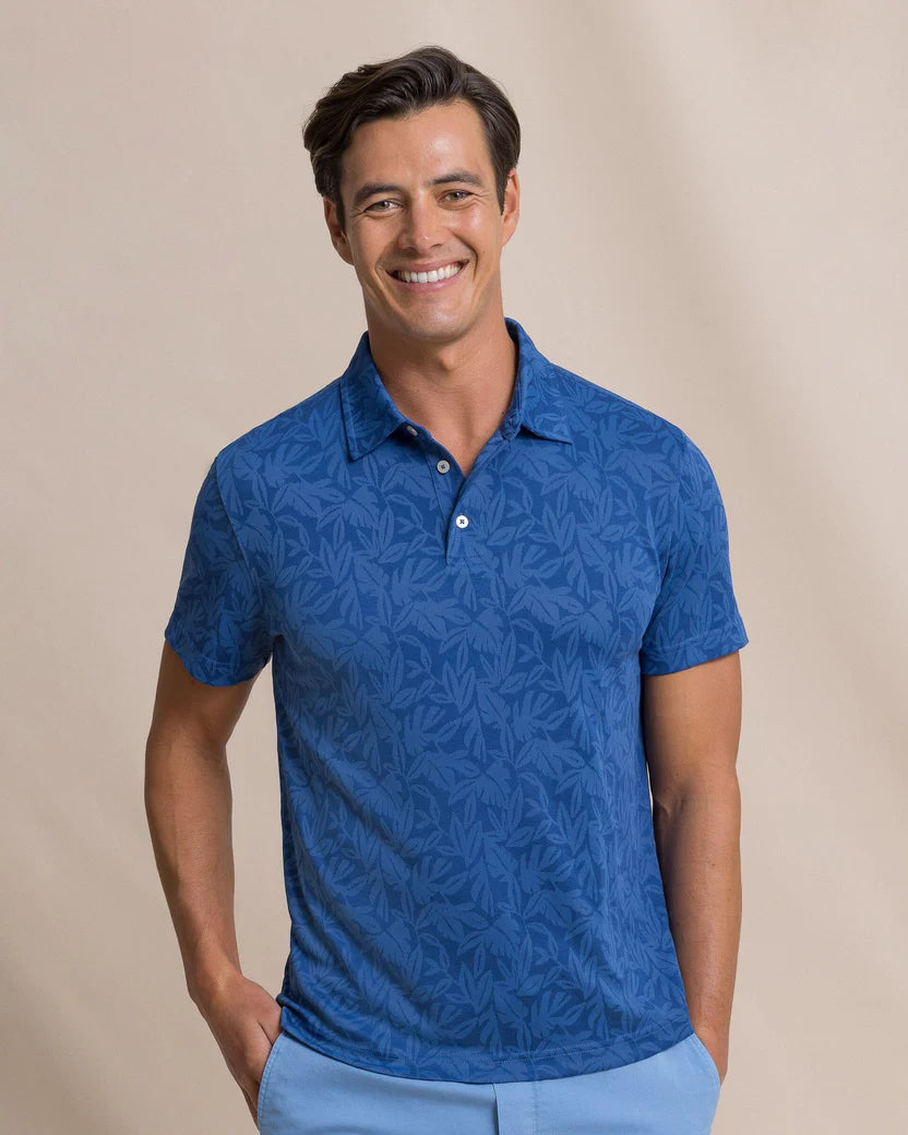 Southern Tide Men’s Island Fronds Jaquard Polo