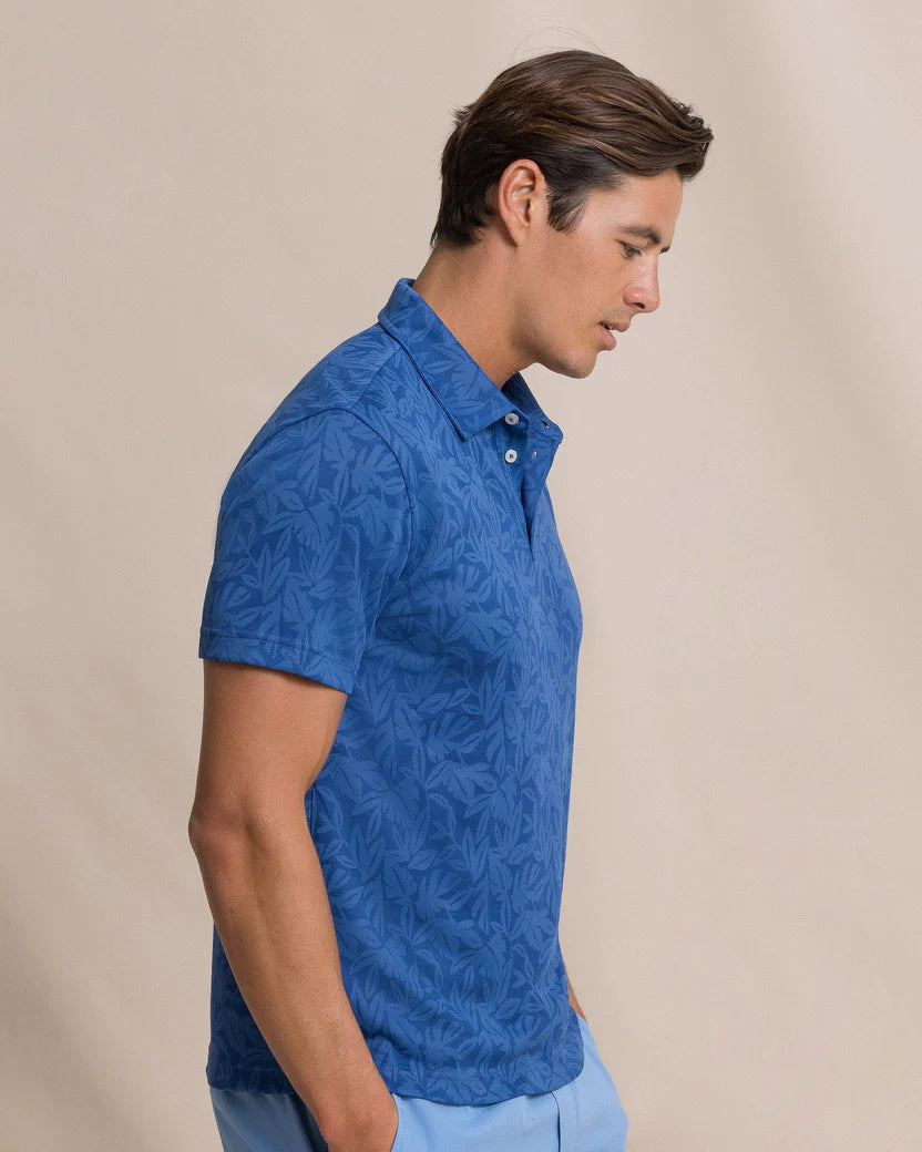 Southern Tide Men’s Island Fronds Jaquard Polo