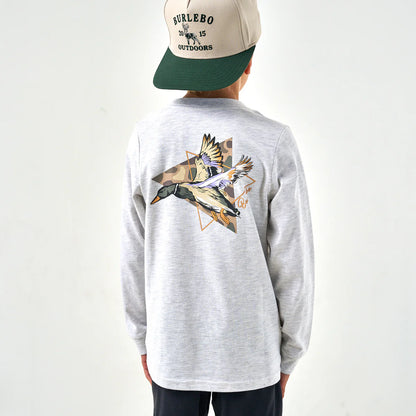 Burlebo Youth Long Sleeve Tee-Pintail Triangle Duck